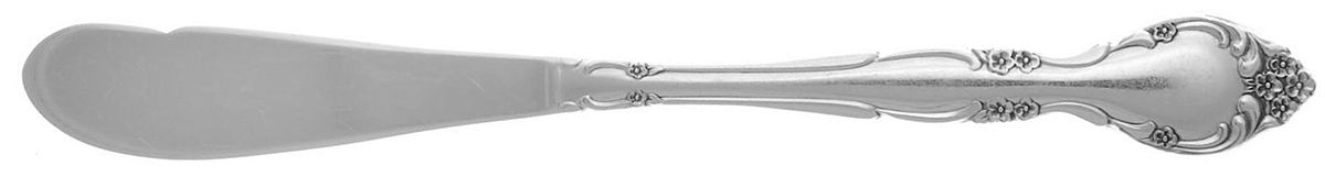 Affection (Silverplate, 1960) Flat Handle Butter Spreader by Oneida Silver-1