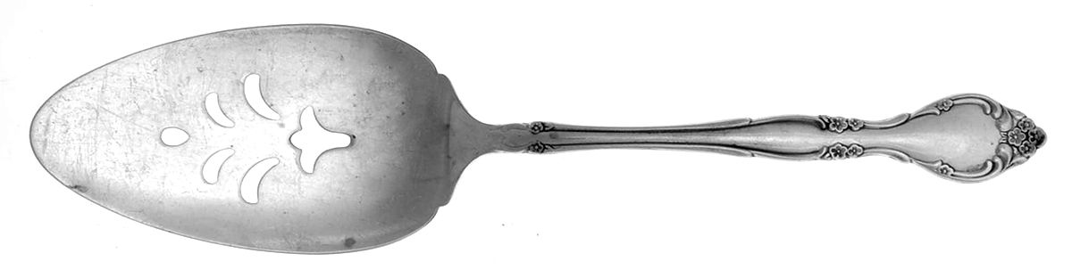 Affection (Silverplate, 1960) Pierced Solid Pie Server by Oneida Silver-1