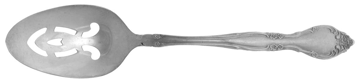 Affection (Silverplate, 1960) Pierced Tablespoon (Serving Spoon) by Oneida Silver-1