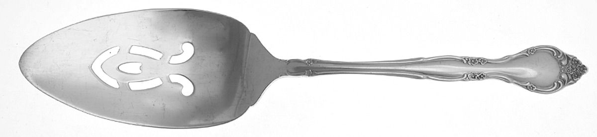 Affection (Silverplate, 1960) Pierced Solid Pie Server by Oneida Silver-1