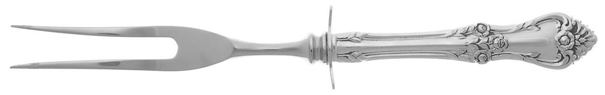 Afterglow (Sterling, 1956) Small Steak Carving Fork with Stainless Prongs by Oneida Silver-1