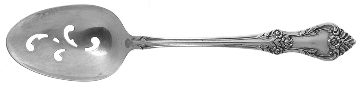 Afterglow (Sterling, 1956) Pierced Tablespoon (Serving Spoon) by Oneida Silver-1
