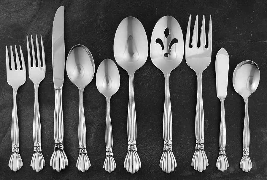 Alexis (Stainless) 45 Piece Starter Set by Oneida Silver-1