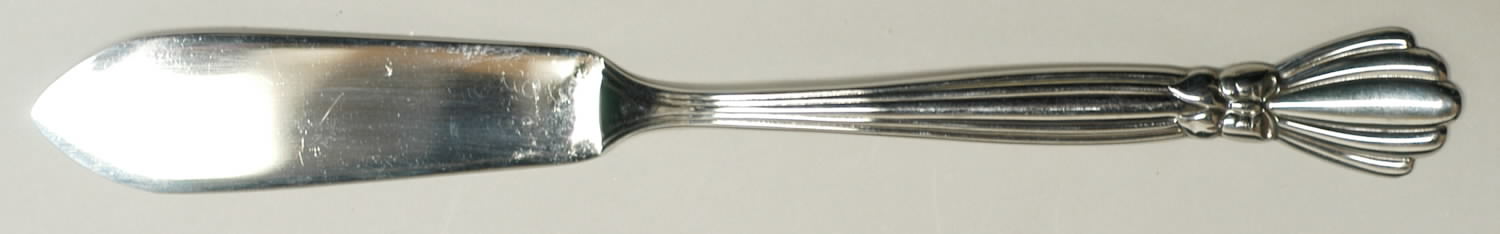 Alexis (Stainless) Flat Handle Master Butter Knife by Oneida Silver-1