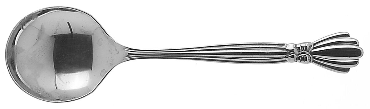Alexis (Stainless) Round Bowl Soup Spoon (Cream Soup) by Oneida Silver-1
