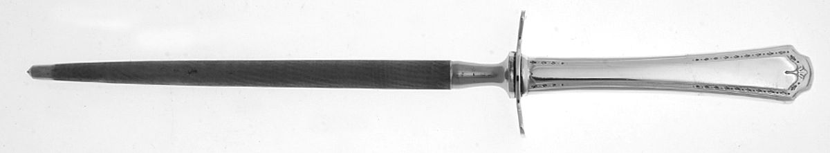 Algonquin (Silverplate, 1923) Small Steel Rod Sharpener Knife by Oneida Silver-1