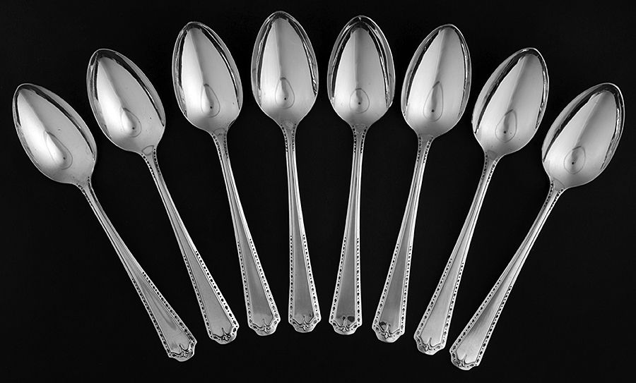 Algonquin (Silverplate, 1923) (Set Of 8) Teaspoon Spoon by Oneida Silver-1