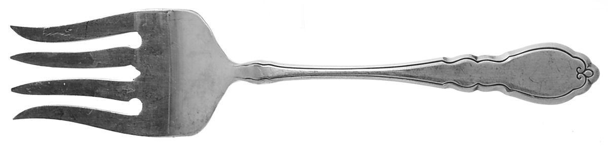 Alouette (Silverplate, 1978) Medium Solid Cold Meat Serving Fork by Oneida Silver-1
