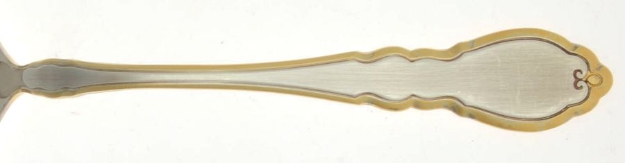 Alouette (Silverplate, Gold Accent, 1978) Fork by Oneida Silver-1