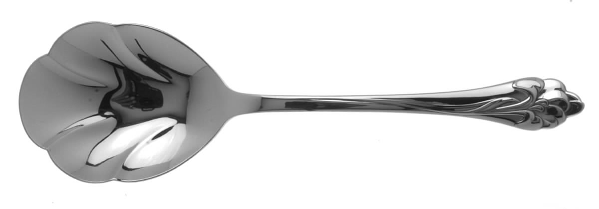 Amaryllis (Stainless) Solid Shell Casserole Spoon by Oneida Silver-1