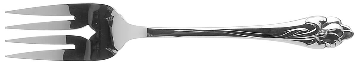 Amaryllis (Stainless) Medium Solid Cold Meat Serving Fork by Oneida Silver-1