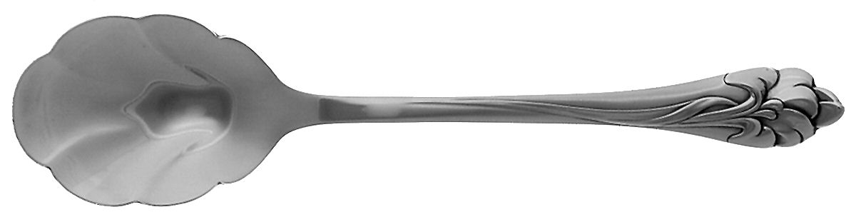 Amaryllis (Stainless) Sugar Shell Spoon by Oneida Silver-1