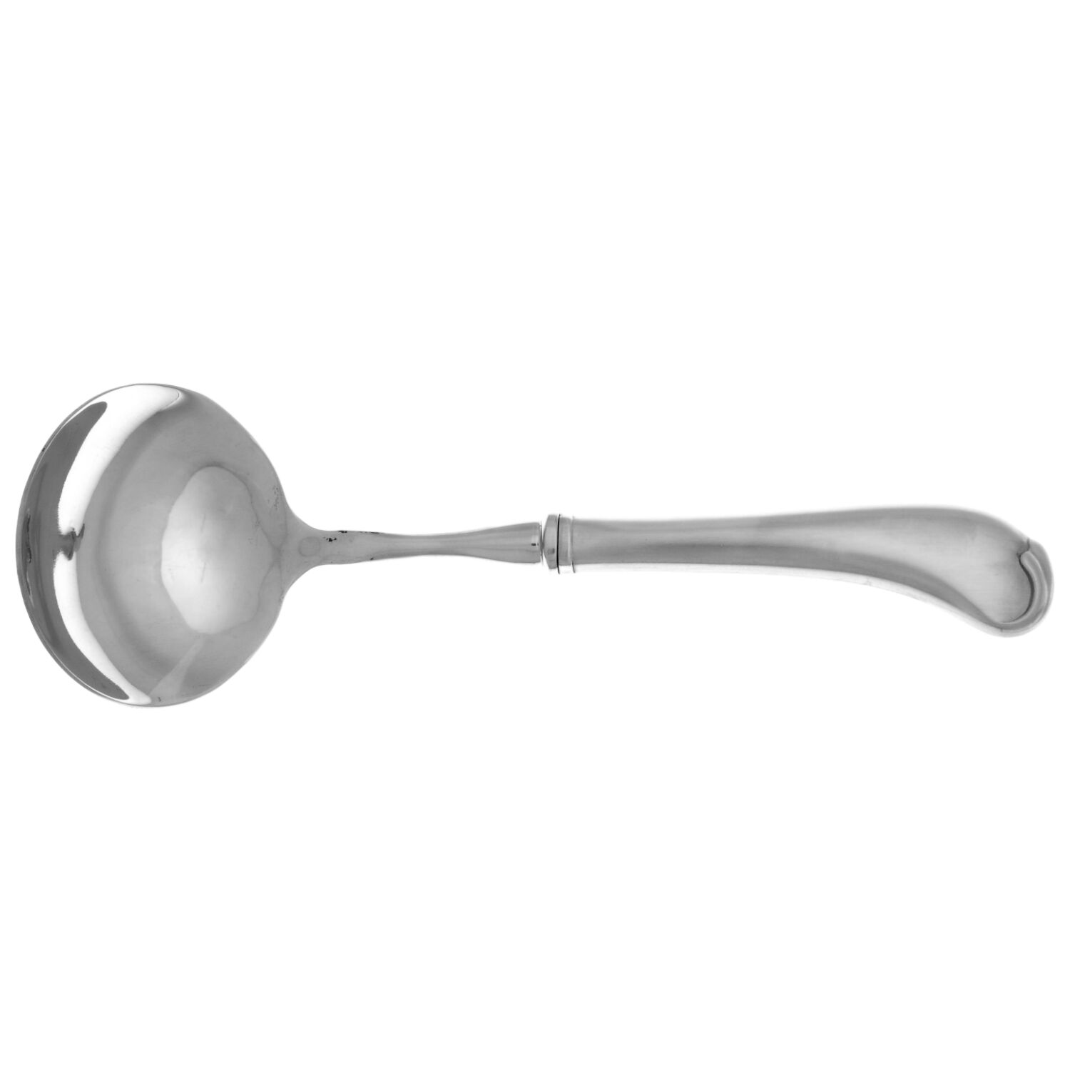 American Colonial (Stainless) Gravy Ladle with No Spout Stainless Bowl HC by Oneida Silver-1