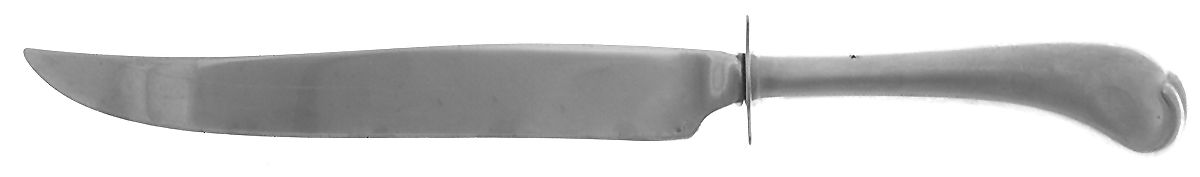 American Colonial (Stainless) Sm Carving Knife W/Stnl Prongs & Pistol Hdl by Oneida Silver-1
