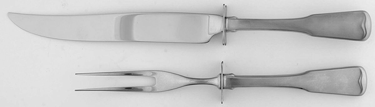 American Colonial (Stainless) Small Stainless Blade 2-Piece Steak Carving Set by Oneida Silver-1