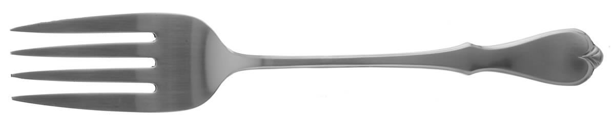 American Freedom (Stainless) Medium Solid Cold Meat Serving Fork by Oneida Silver-1