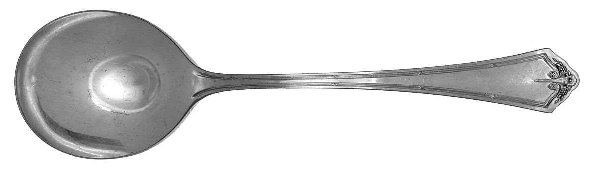 Andover (Silverplate, 1917) Round Bowl Soup Spoon (Gumbo) by Oneida Silver-1