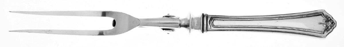 Andover (Silverplate, 1917) Small Steak Carving Fork with Stainless Prongs by Oneida Silver-1