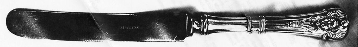 Antique Egyptian (Silverplate, 1909) Old French Hollow Knife with Bolster by Oneida Silver-1
