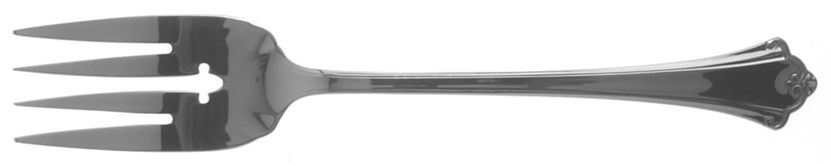 Anticipation (Stainless) Medium Solid Cold Meat Serving Fork by Oneida Silver-1