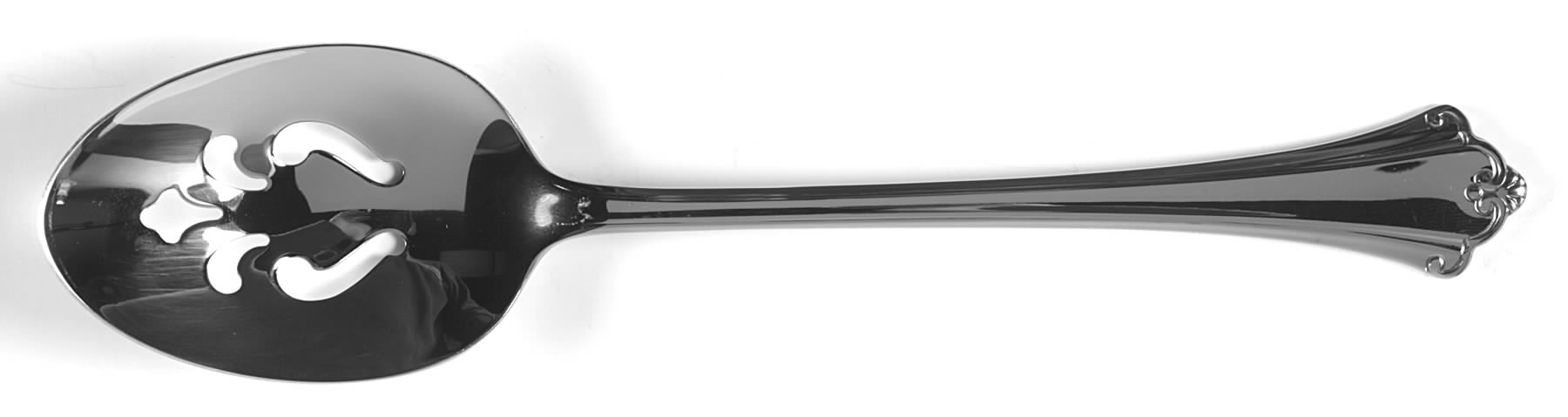 Anticipation (Stainless) Pierced Tablespoon (Serving Spoon) by Oneida Silver-1