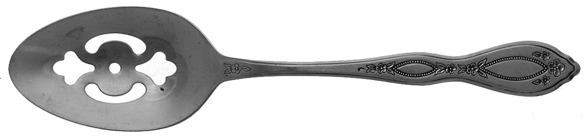 Anthem (Stainless) Pierced Tablespoon (Serving Spoon) by Oneida Silver-1