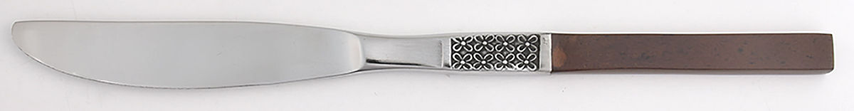 Anticipation (Stainless, Wood Handle) Modern Solid Knife by Oneida Silver-1