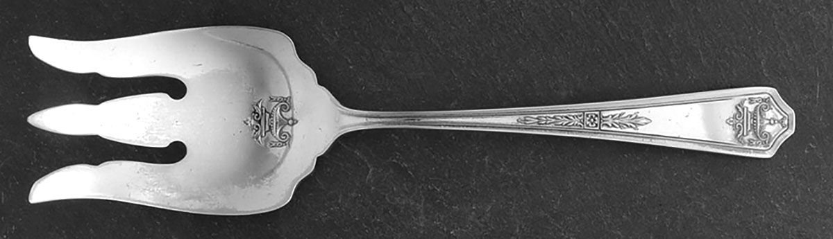 Apollo (Silverplate, 1929) Solid Salad Serving Fork by Oneida Silver-1