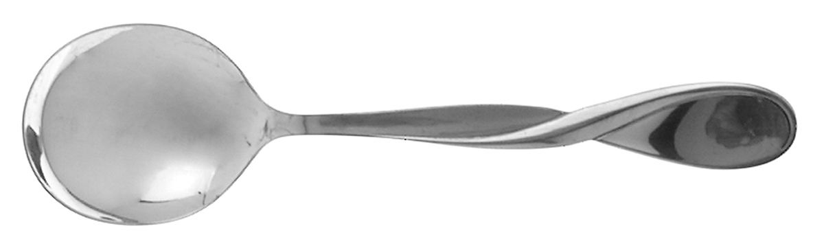 Aquarius (Stainless) Round Bowl Soup Spoon (Gumbo) by Oneida Silver-1