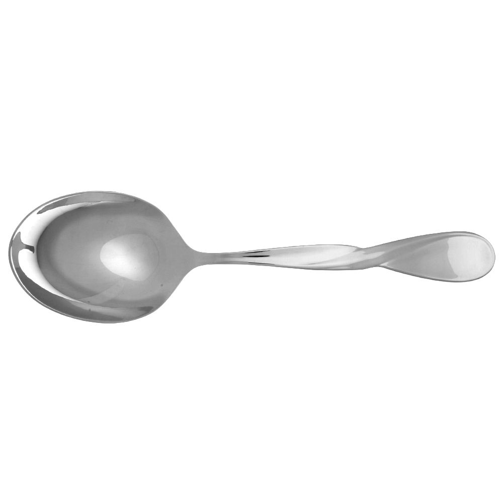 Aquarius (Stainless) Solid Smooth Casserole Spoon by Oneida Silver-1