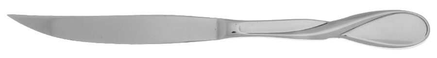 Aquarius (Stainless) Steak Knife Individual Solid No Serrate HC by Oneida Silver-1