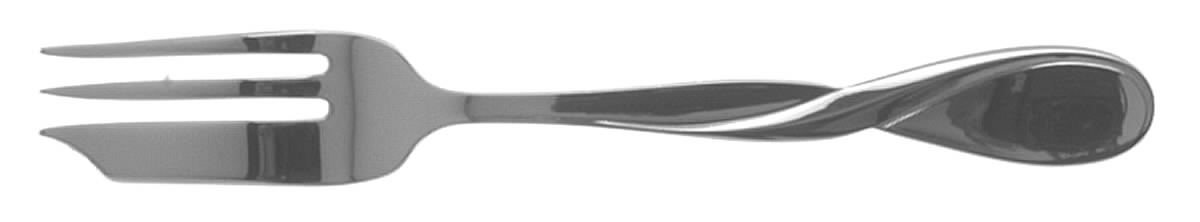 Aquarius (Stainless) Individual Pastry/Dessert Fork by Oneida Silver-1