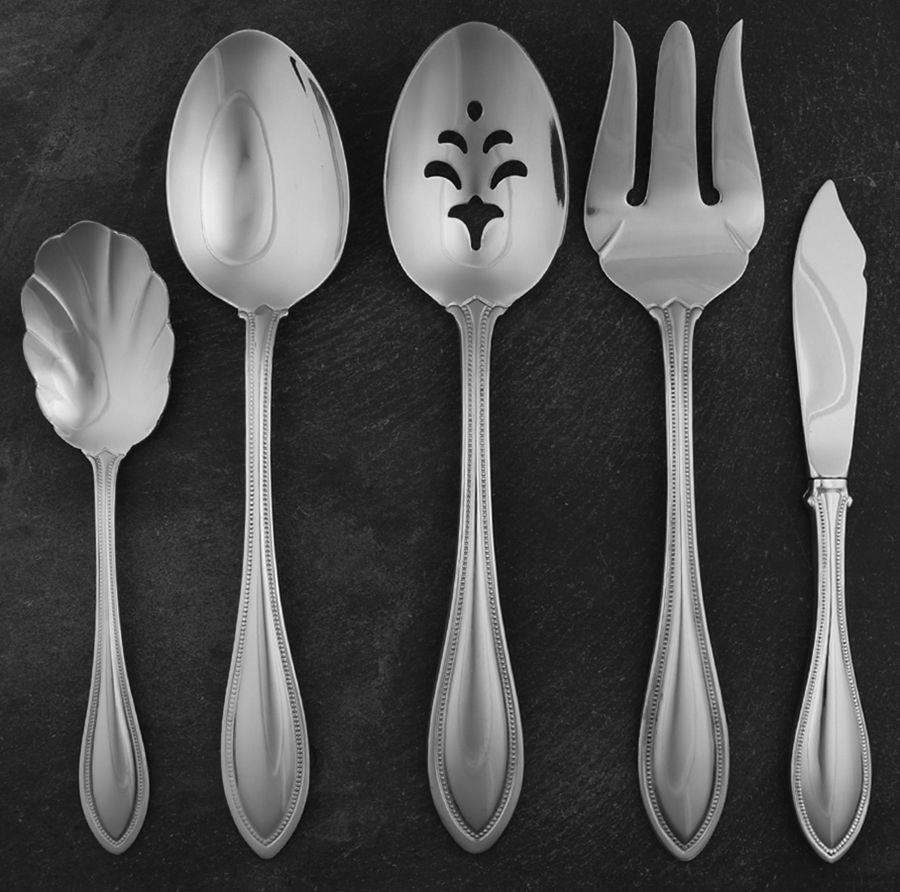 Arbor-American Harmony (Stainless) 5 Piece Hostess Set by Oneida Silver-1