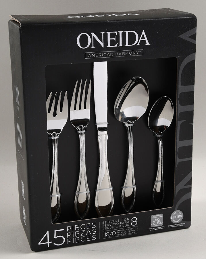 Arbor-American Harmony (Stainless) 45 Piece Set by Oneida Silver-1