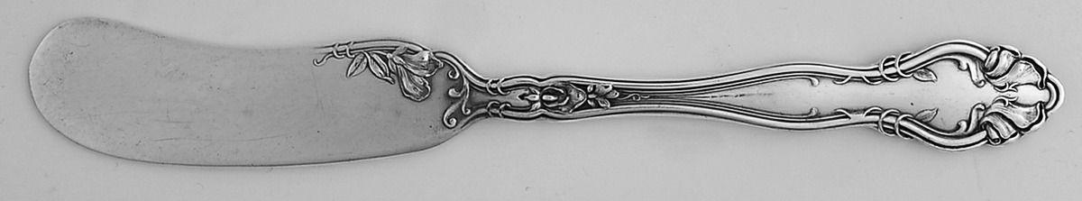 Arcadia (Silverplate, 1914) Flat Handle Butter Spreader by Oneida Silver-1