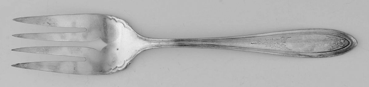 Ardsley (Silverplate, 1921) Medium Solid Cold Meat Serving Fork by Oneida Silver-1