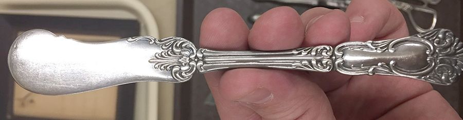 ARDSLEY-EMPRESS (SILVERPLATE) Flat Handle Butter Spreader by Oneida Silver-1