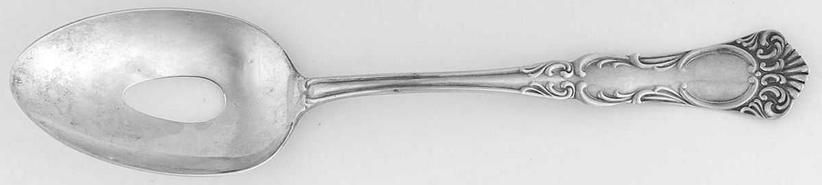 ARDSLEY-EMPRESS (SILVERPLATE) Pierced Tablespoon (Serving Spoon) by Oneida Silver-1