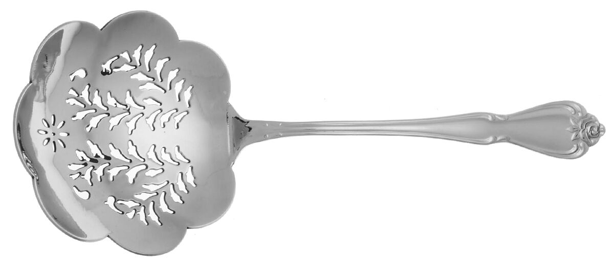 Arbor Rose-True Rose (Stainless) Pea Spoon Stainless Large HC by Oneida Silver-1