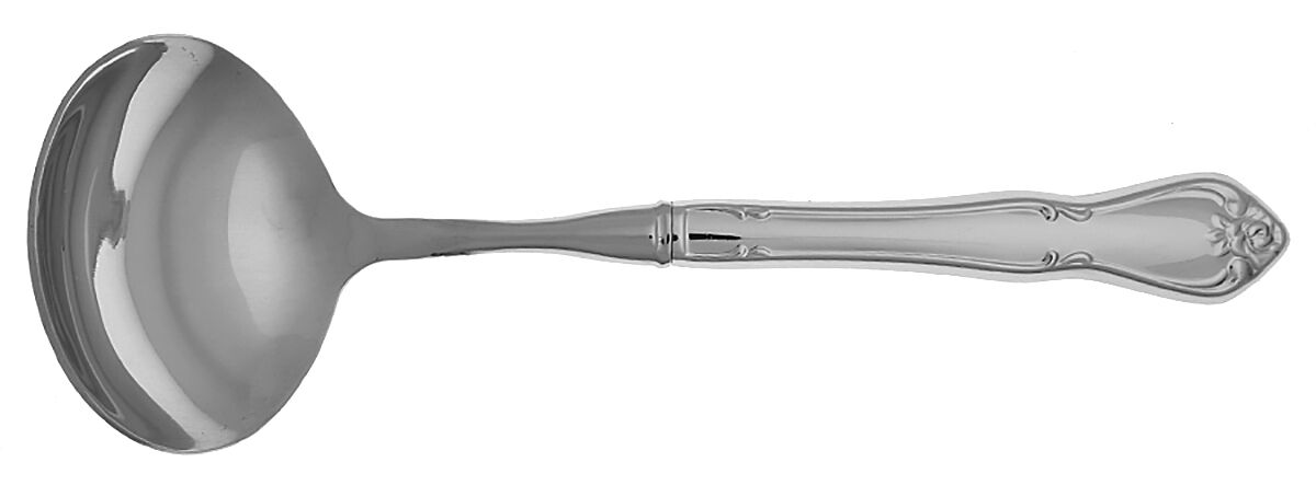 Arbor Rose-True Rose (Stainless) Gravy Ladle with No Spout Stainless Bowl HC by Oneida Silver-1