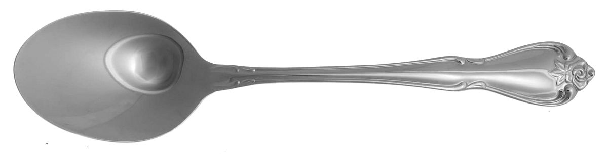Arbor Rose-True Rose (Stainless) Oval Place Soup Spoon by Oneida Silver-1