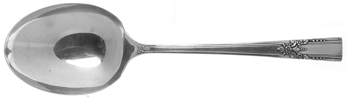 Artistic (Silverplate, 1940) Solid Smooth Casserole Spoon by Oneida Silver-1