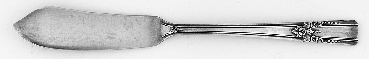 Artistic (Silverplate, 1940) Flat Handle Master Butter Knife by Oneida Silver-1