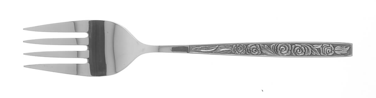 Artistic (Wm A Rogers) Medium Solid Cold Meat Serving Fork by Oneida Silver-1