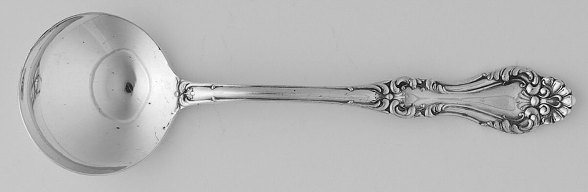 Arundel (Silverplate, 1899) Round Bowl Soup Spoon (Bouillon) by Oneida Silver-1