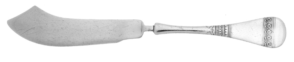 Ascot (Silverplate, 1886) Flat Handle Master Butter Knife by Oneida Silver-1