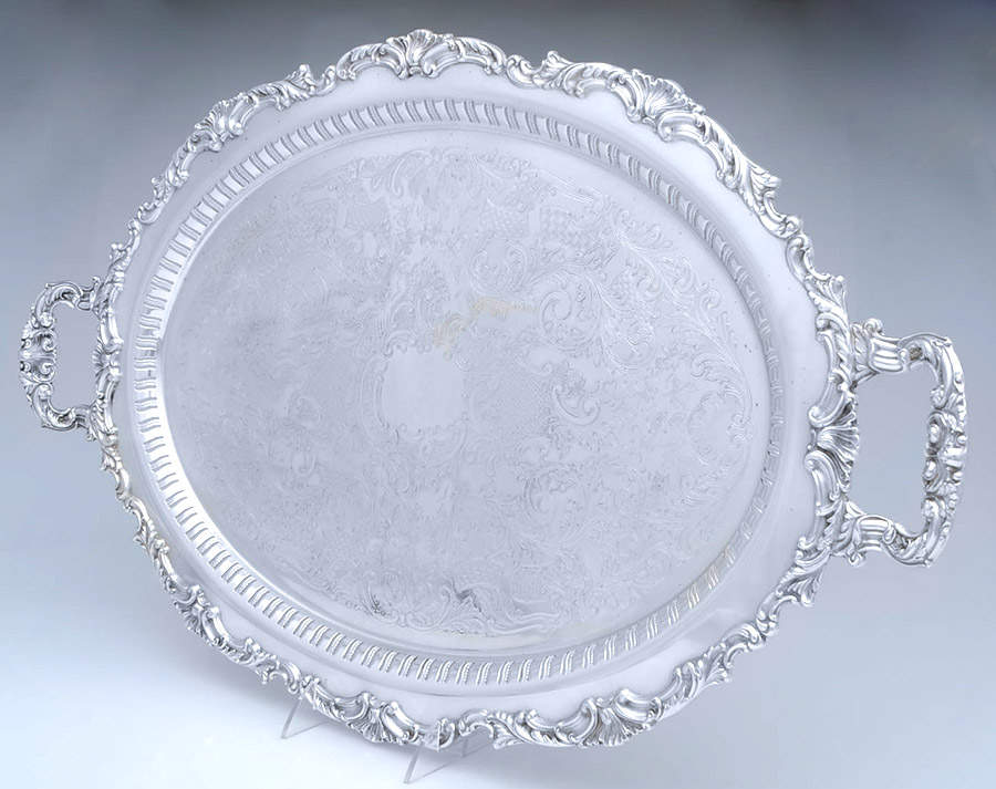 Ascot (Silverplate, Hollowware) 25" Waiter Tray by Oneida Silver-1