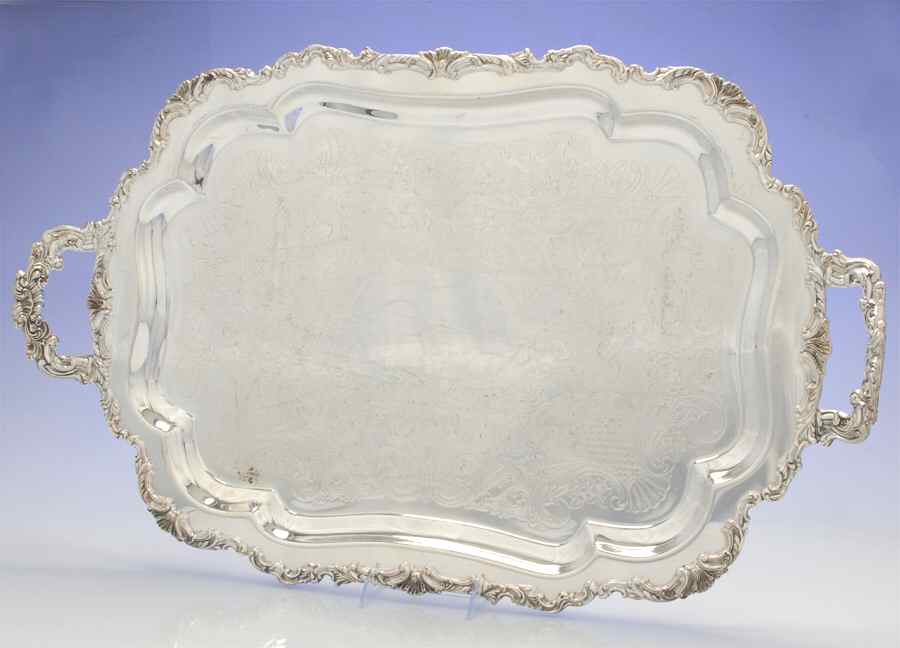 Ascot (Silverplate, Hollowware) 25" Waiter Tray by Oneida Silver-1