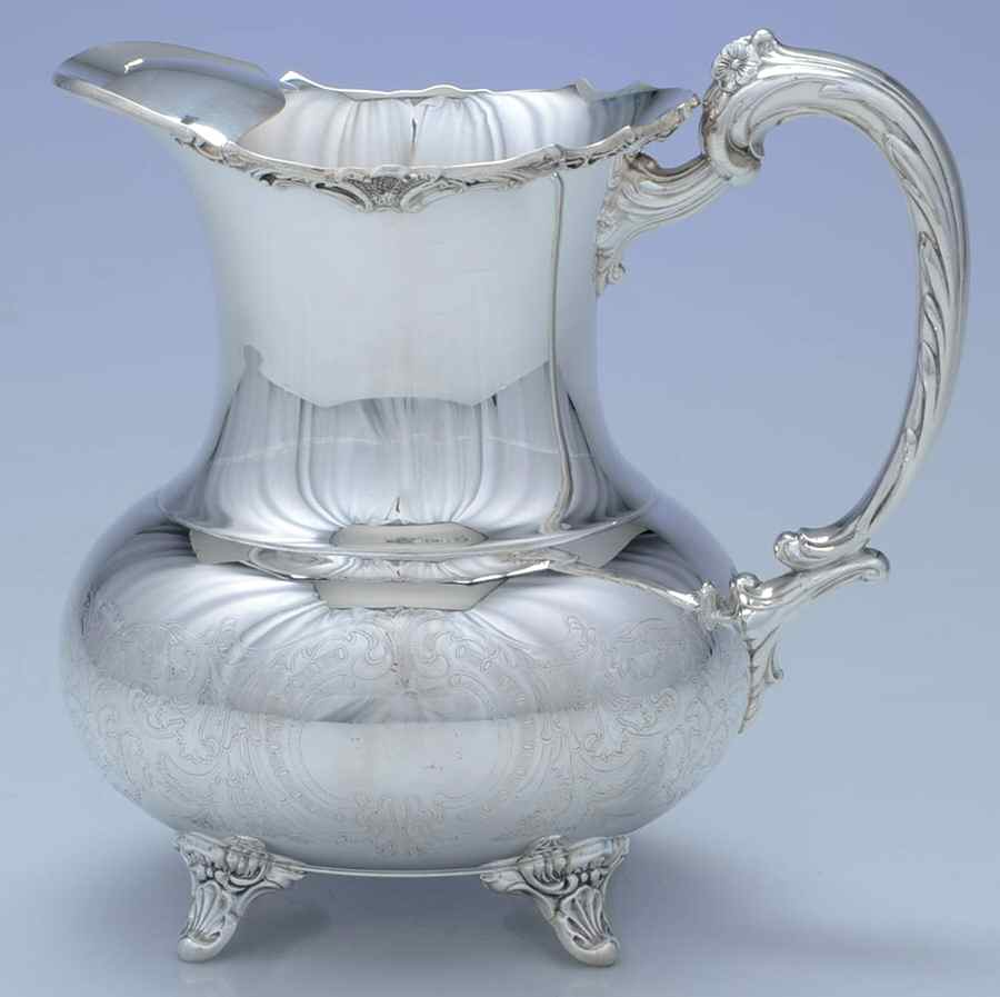 Ascot (Silverplate, Hollowware) Silverplate Water Pitcher by Oneida Silver-1