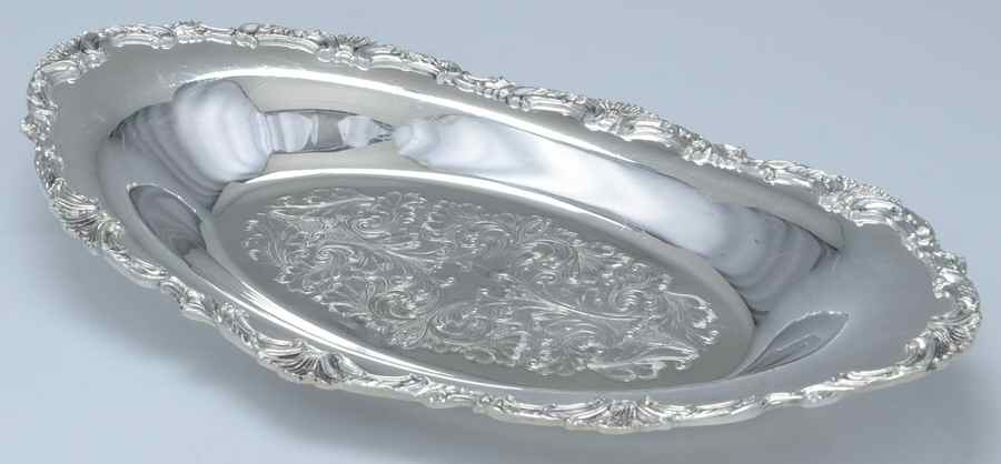Ascot (Silverplate, Hollowware) Silverplate Bread Tray by Oneida Silver-1